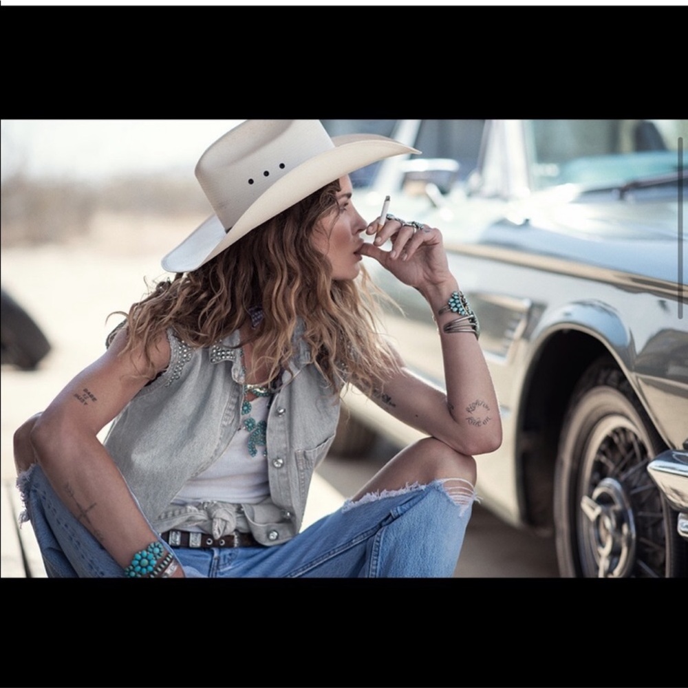 SPELL Lost in Vegas chambray denim button down - Picture 2 of 7